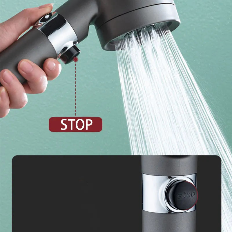 AquaStream High-Pressure Shower Head