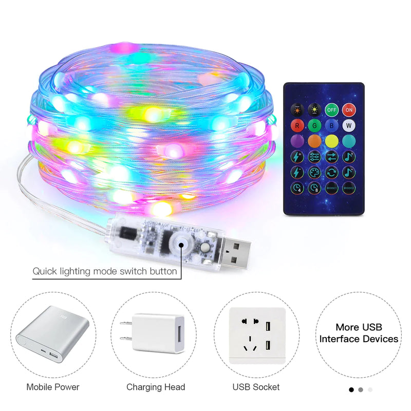 DreamGlow Bluetooth LED String Lights