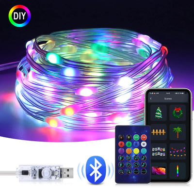 DreamGlow Bluetooth LED String Lights