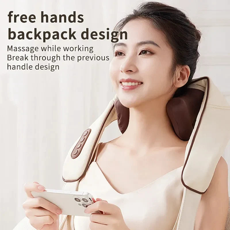 SerenityTouch™ Wireless Electric Shiatsu Neck and Back Massager