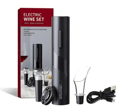 EpicPour™ Black Electric Wine Opener