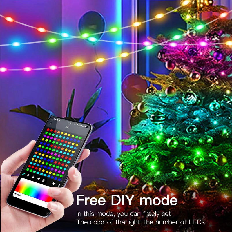 DreamGlow Bluetooth LED String Lights